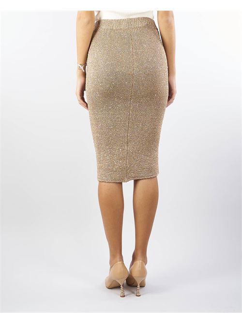 Lurex knit skirt with micro sequins Simona Corsellini SIMONA CORSELLINI | Skirt | GOO0201C0330025118